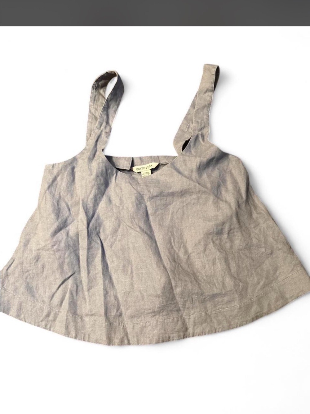 Athleta Linen Cropped Tank Top - Casual Women’s Summer Top